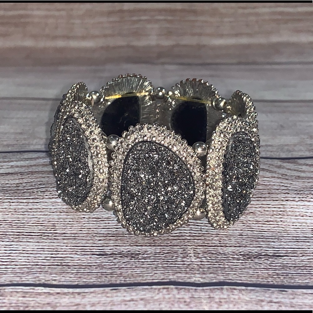 Black/Silver Bling bracelet